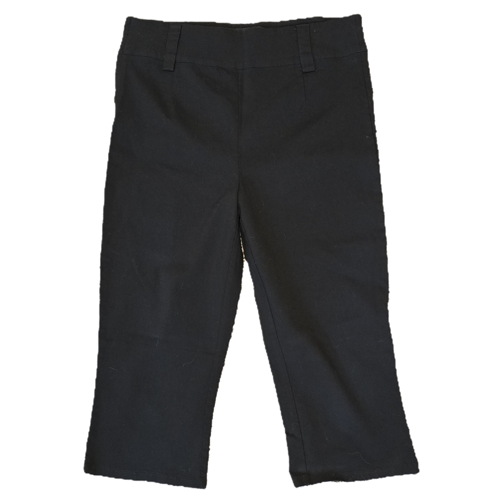 Hot Topic Black Cropped Straight-Leg Capris